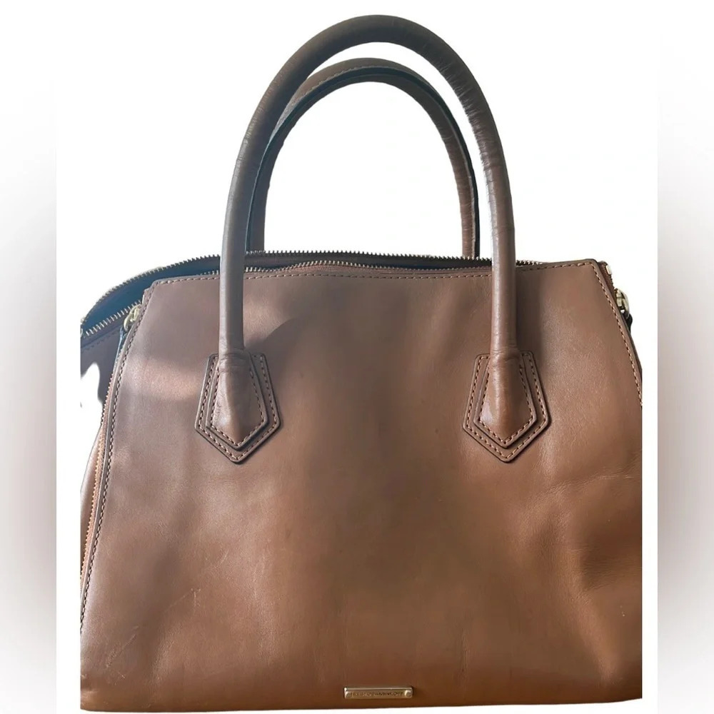Rebecca Minkoff Perry Satchel In Butter Rum
